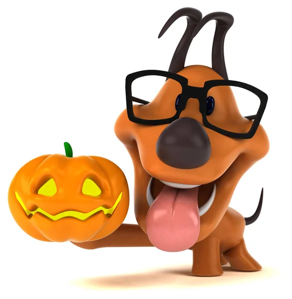 Fun Cartoon Character Pumpkin Illustration — Stock Photo, Image