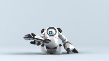 Aracı - 3d animasyon tutan robot 