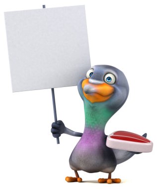 Et - 3d çizim ile eğlenceli çizgi film karakteri