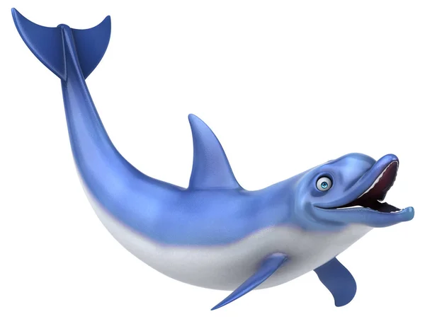 Fun Dolphin Illustration — Stock Photo, Image