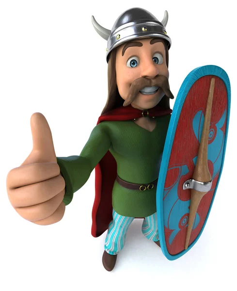 Gaul Warrior Character Illustration — Stock Photo, Image