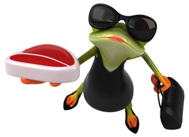 Et - 3d çizim ile eğlenceli çizgi film karakteri