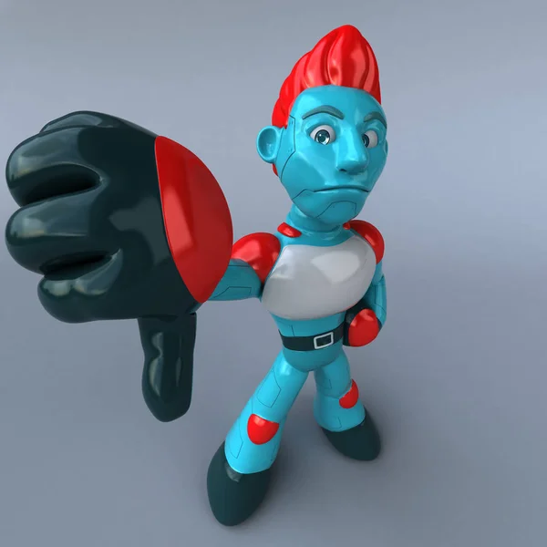 Personaje Robot Rojo Ilustración — Foto de Stock