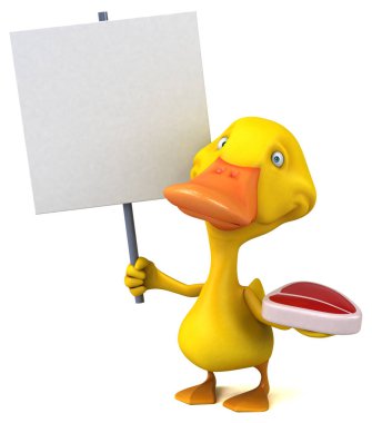 komik karikatür karakter etli - 3d çizim