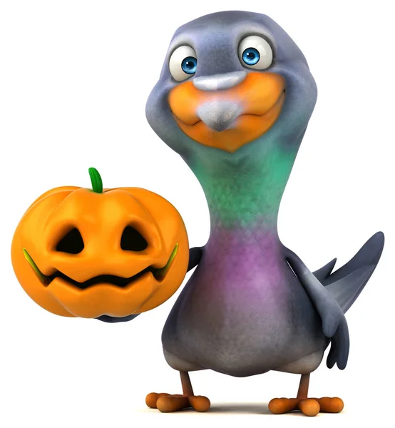 Funny Cartoon Character Pumpkin Illustration — Stock Photo, Image