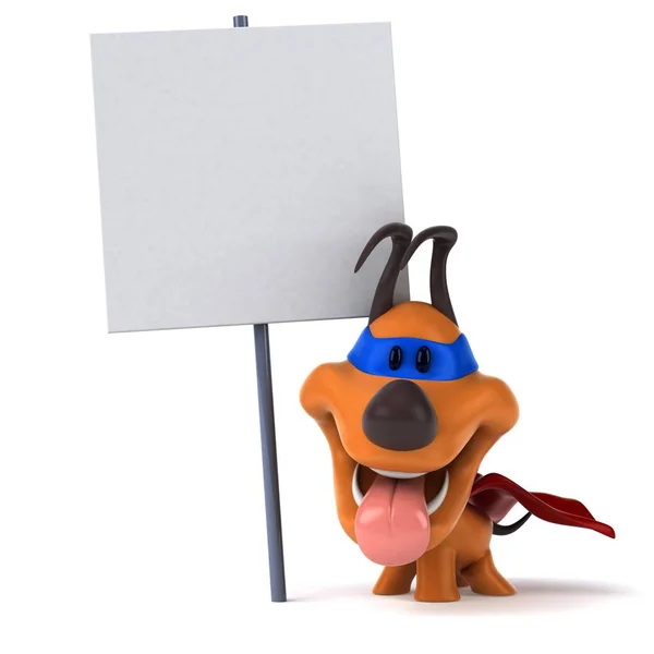 Fun Dog Character Illustration — Stock Photo, Image