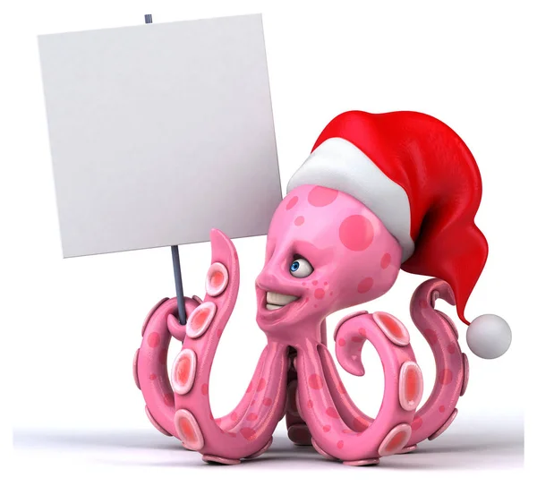 Fun Octopus Character Illustration — Stock Photo, Image