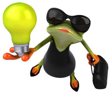 Lamba - 3d çizim ile eğlenceli çizgi film karakteri 