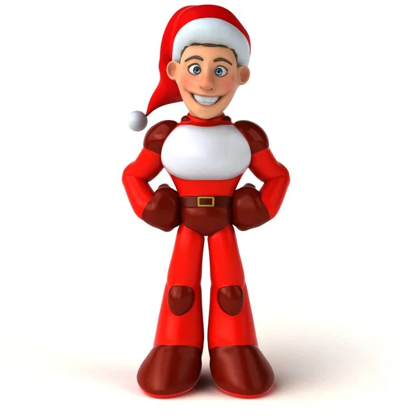 Kul Super Santa Claus Illustration — Stockfoto