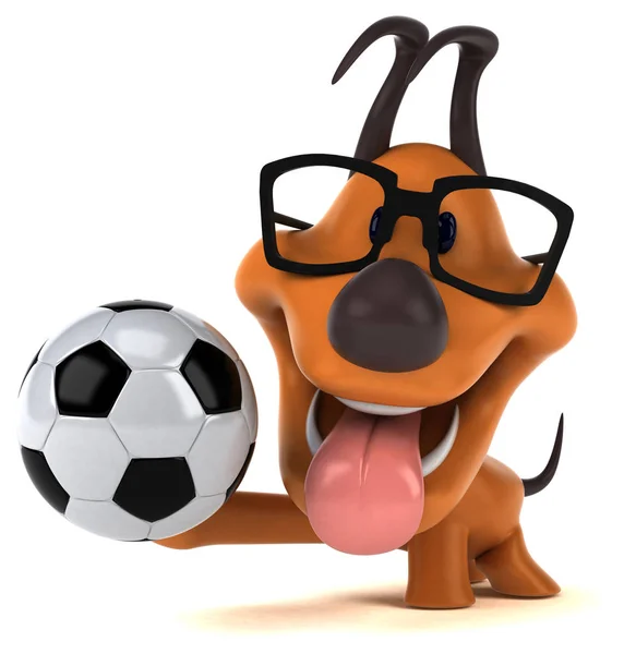 Funny Cartoon Character Ball Illustration — Stock Photo, Image