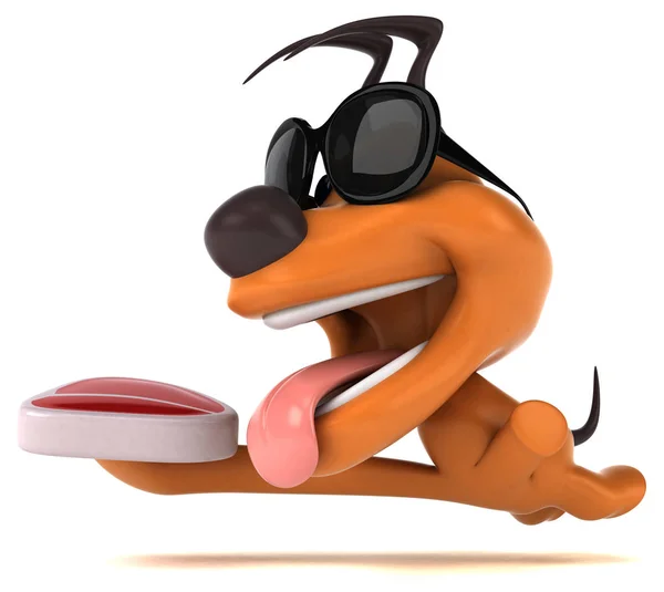 Funny Cartoon Character Meat Illustration — Stock Photo, Image