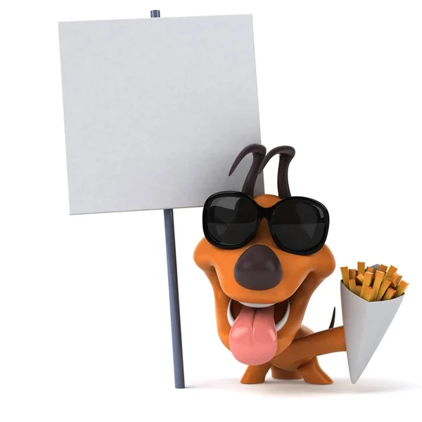 Fun Dog Character Illustration — Stock Photo, Image