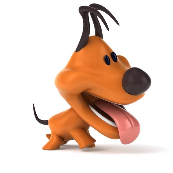 Personaje Divertido Perro Ilustración — Foto de Stock