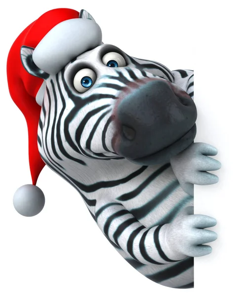 Personagem Divertido Papai Noel Ilustração — Fotografia de Stock