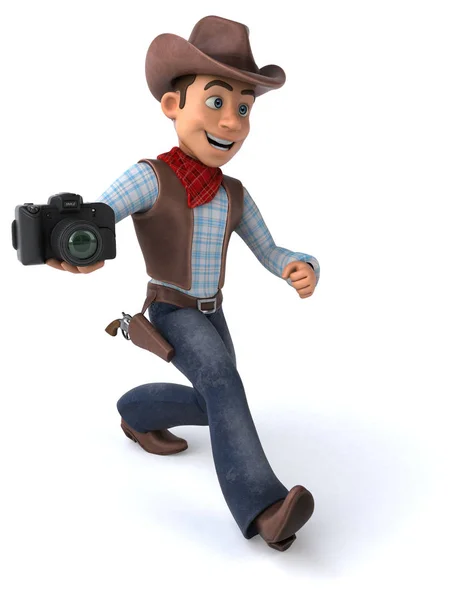 Fun Cartoon Character Camera Illustration — Stock Photo, Image