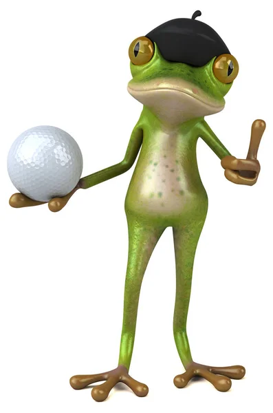 Fun Cartoon Character Ball Illustration — Stock Photo, Image