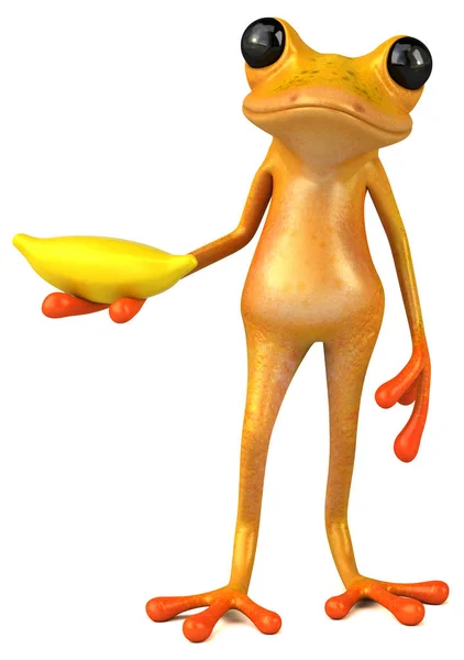 Fun Cartoon Character Banana Illustration — Stock Photo, Image