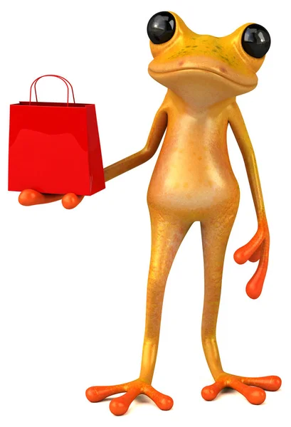 Fun Cartoon Character Bag Illustration — Stock Photo, Image