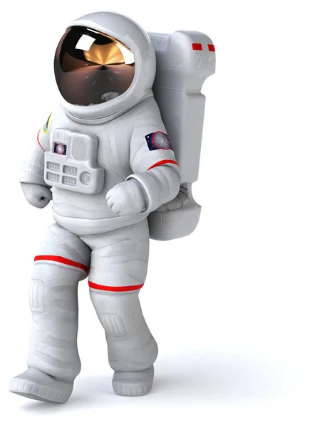 Personaje Astronauta Divertido Ilustración — Foto de Stock