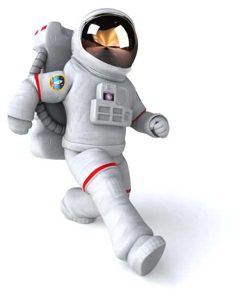 Personaje Astronauta Divertido Ilustración — Foto de Stock