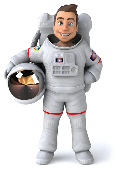 Fun Astronaut Character Illustration — Stock Photo, Image