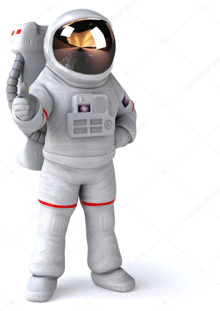 Astronaut  character  - 3D Illustration