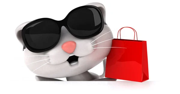 Fun Cartoon Character Bag Illustration — Stock Photo, Image