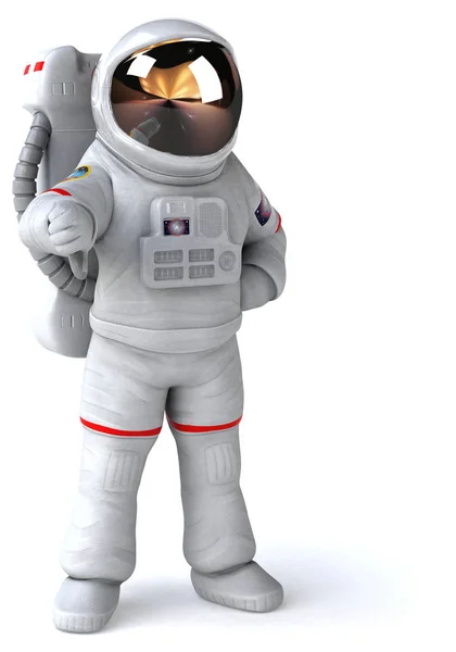 Astronaut Cartoon Figur Illustration — Stockfoto