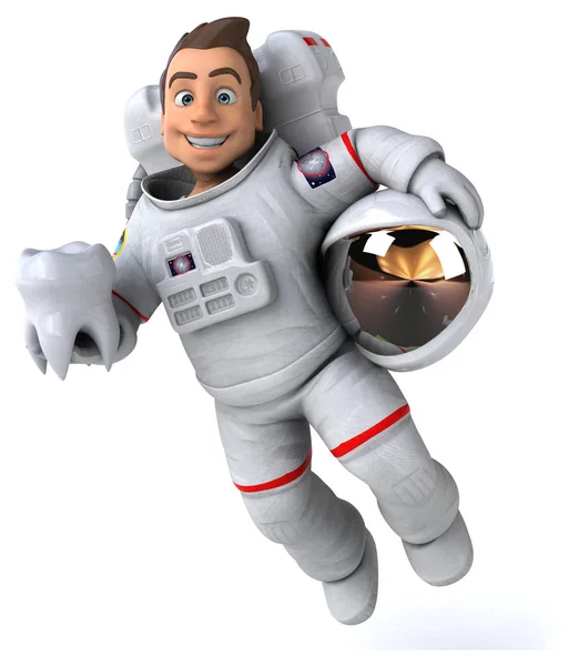 Fun Astronaut Illustration — Stock Photo, Image
