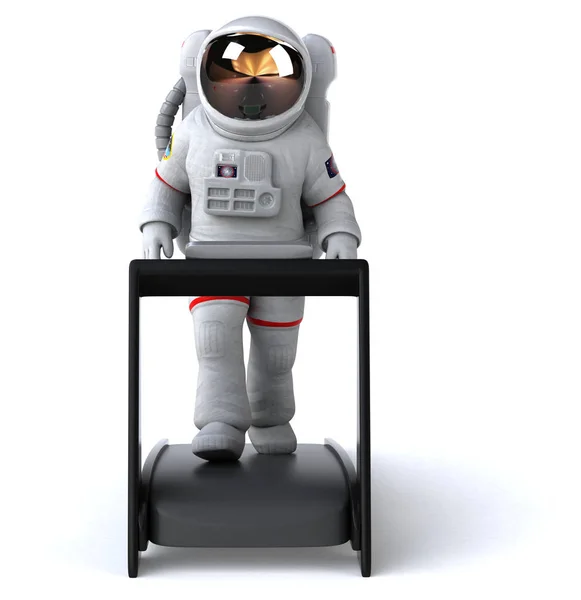 楽しい宇宙飛行士キャラクター 3Dイラスト — ストック写真