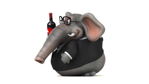 酒后卡通人物 3D动画 — 图库视频影像