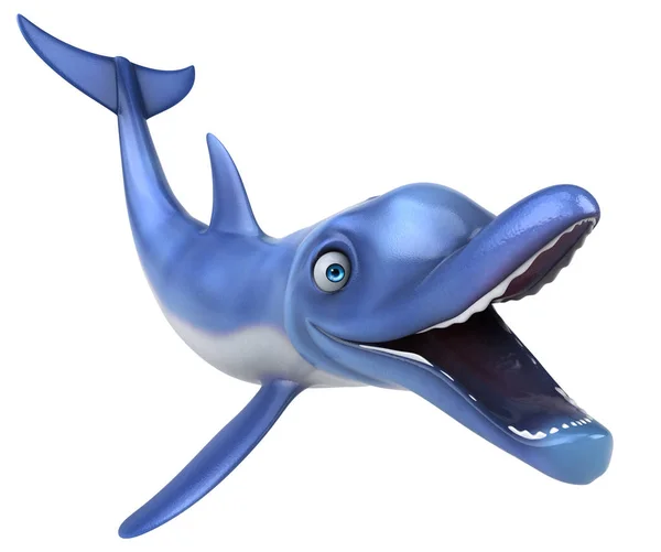 Fun Dolphin Illustration — Stock Photo, Image