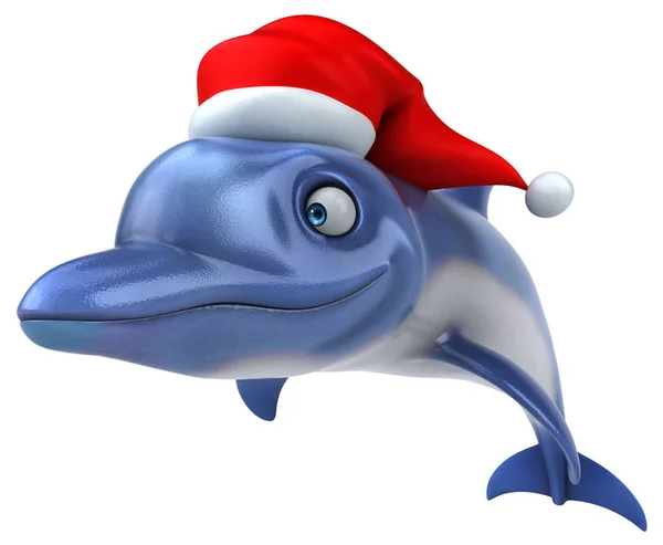 Zabawne Dolphin Ilustracja — Zdjęcie stockowe