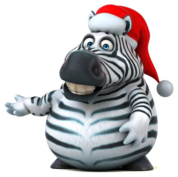 Zabawna Zebra Ilustracja — Zdjęcie stockowe