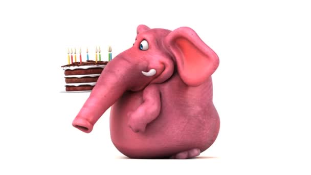 케이크 애니메이션이 재미있는 캐릭터 — 비디오