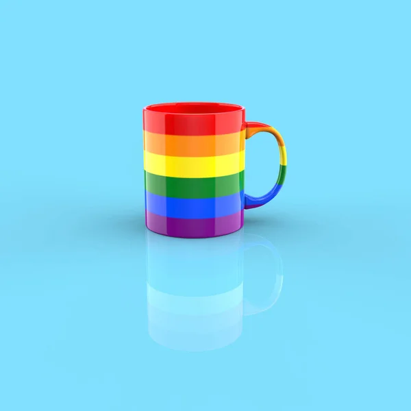 コーヒーカップ コンセプト 3Dイラスト — ストック写真