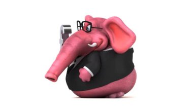 komik çizgi film karakteri ile Lirası - 3d animasyon   