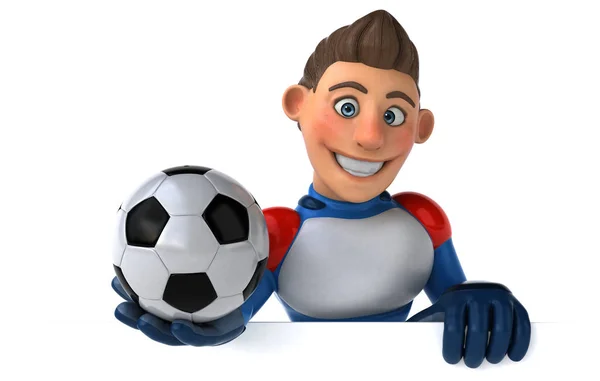 Funny Cartoon Character Ball Illustration — Stock Photo, Image