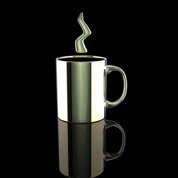 Koncepcja Filiżanki Kawy Ilustracja — Zdjęcie stockowe