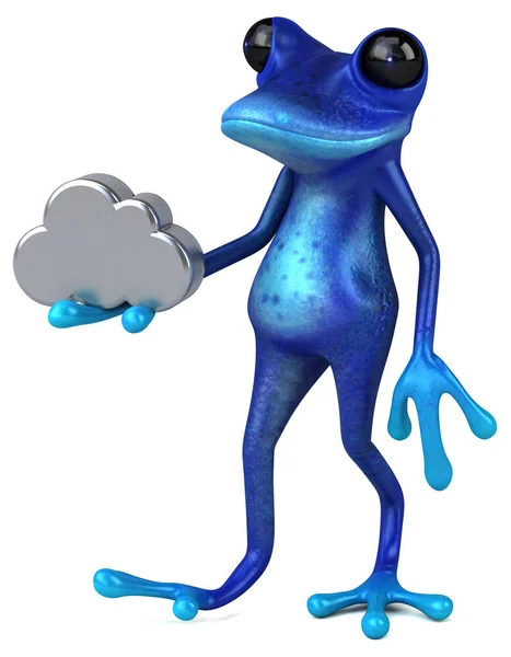 Funny Cartoon Character Cloud Illustration — Stock Photo, Image