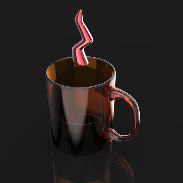 Conceito Copo Coffe Ilustração — Fotografia de Stock