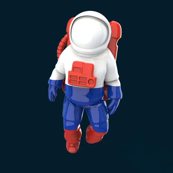 Russische Astronaut Concept Illustratie — Stockfoto