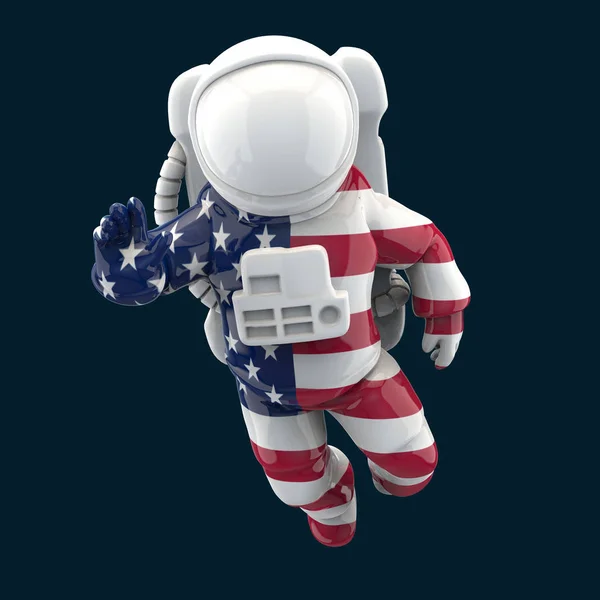 Eua Conceito Astronauta Ilustração — Fotografia de Stock