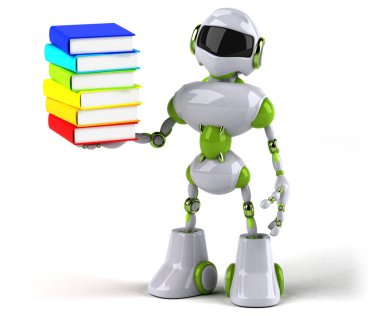 Komik çizgi film karakteri ile - 3d çizim kitapları