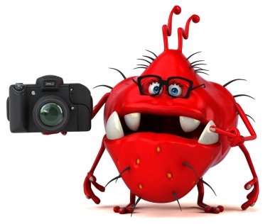 Kamera - 3d çizim ile eğlenceli mikrop