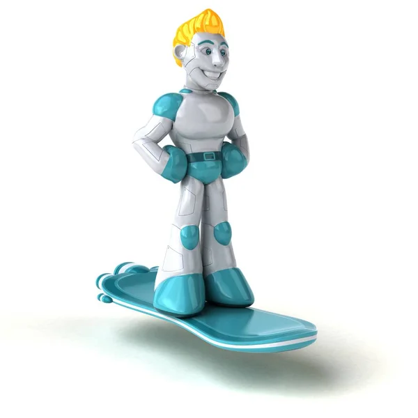 Grüne Roboterfigur Illustration — Stockfoto