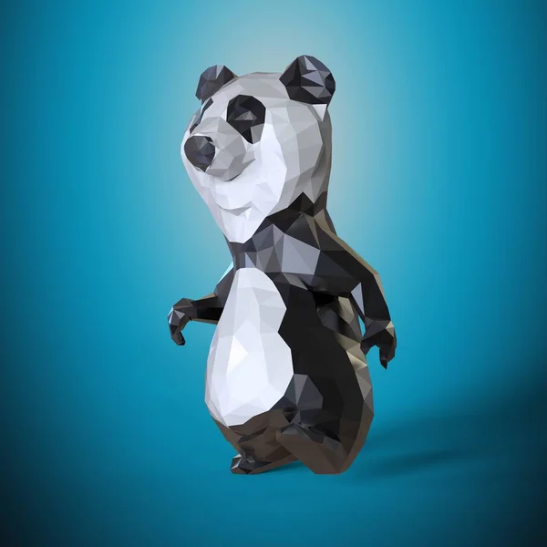 Figura Panda Ilustração — Fotografia de Stock