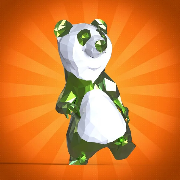 Figura Panda Illustrazione — Foto Stock