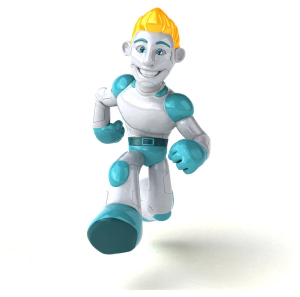 Robot Charakter Ilustracja — Zdjęcie stockowe