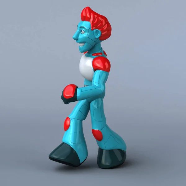 Κόκκινο Ρομπότ Χαρακτήρων Απεικόνιση — Φωτογραφία Αρχείου